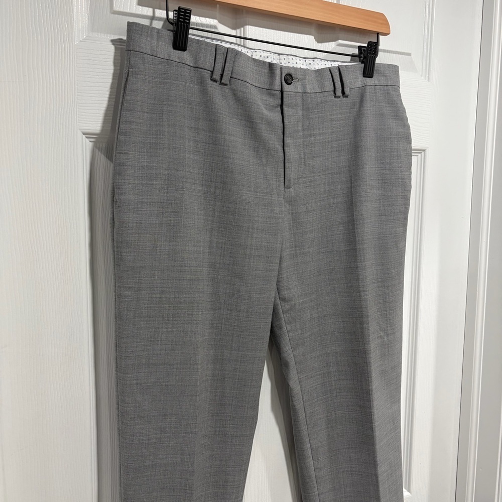 2/$25 Zara Man Men's Grey Dress Pants Wool Blend - Picture 2 of 8
